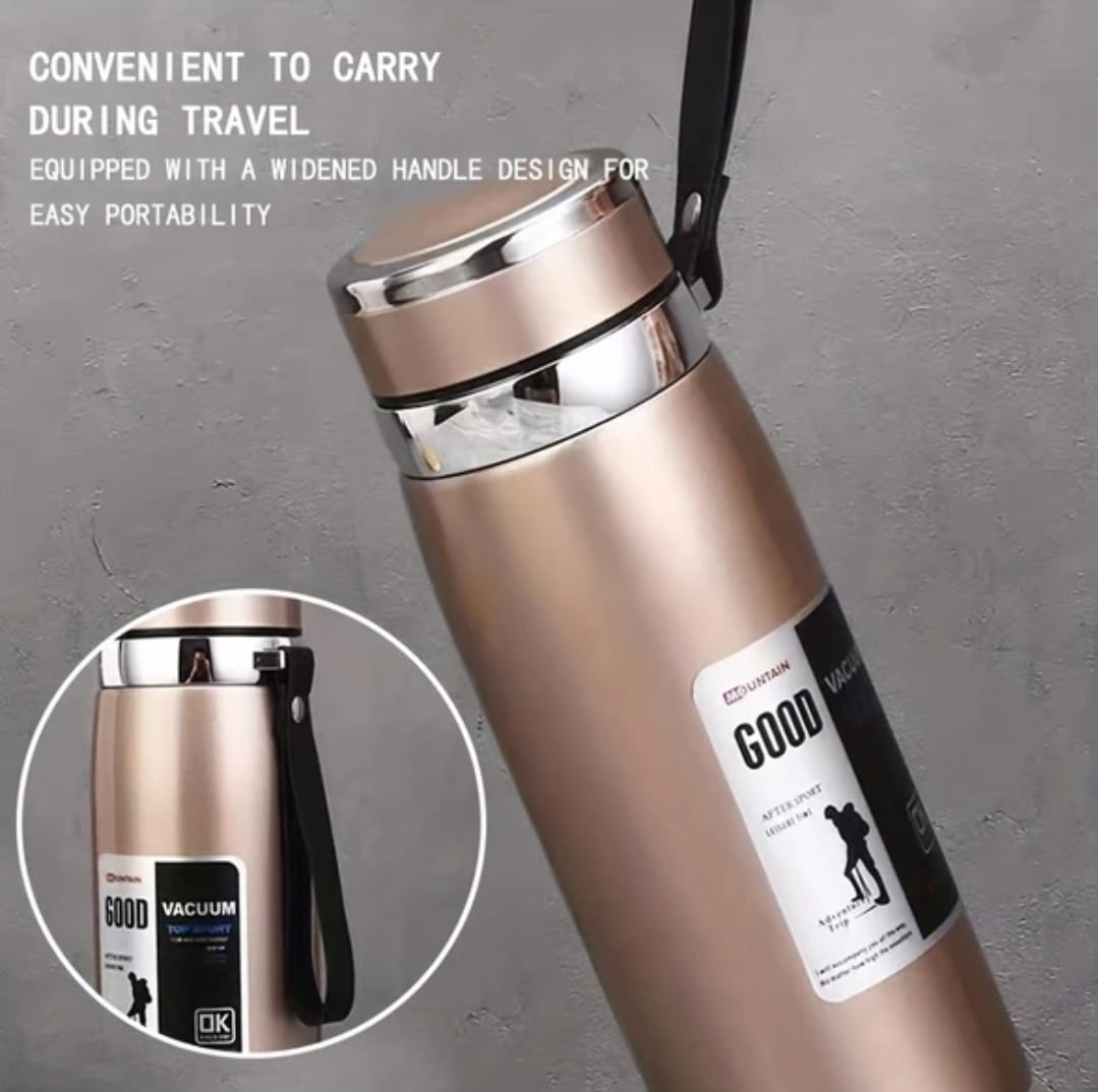 1000ml Large Capacity Stainless Steel Thermos Bottle – Hot & Cold Vacuum Flask Water Bottle (Random color)