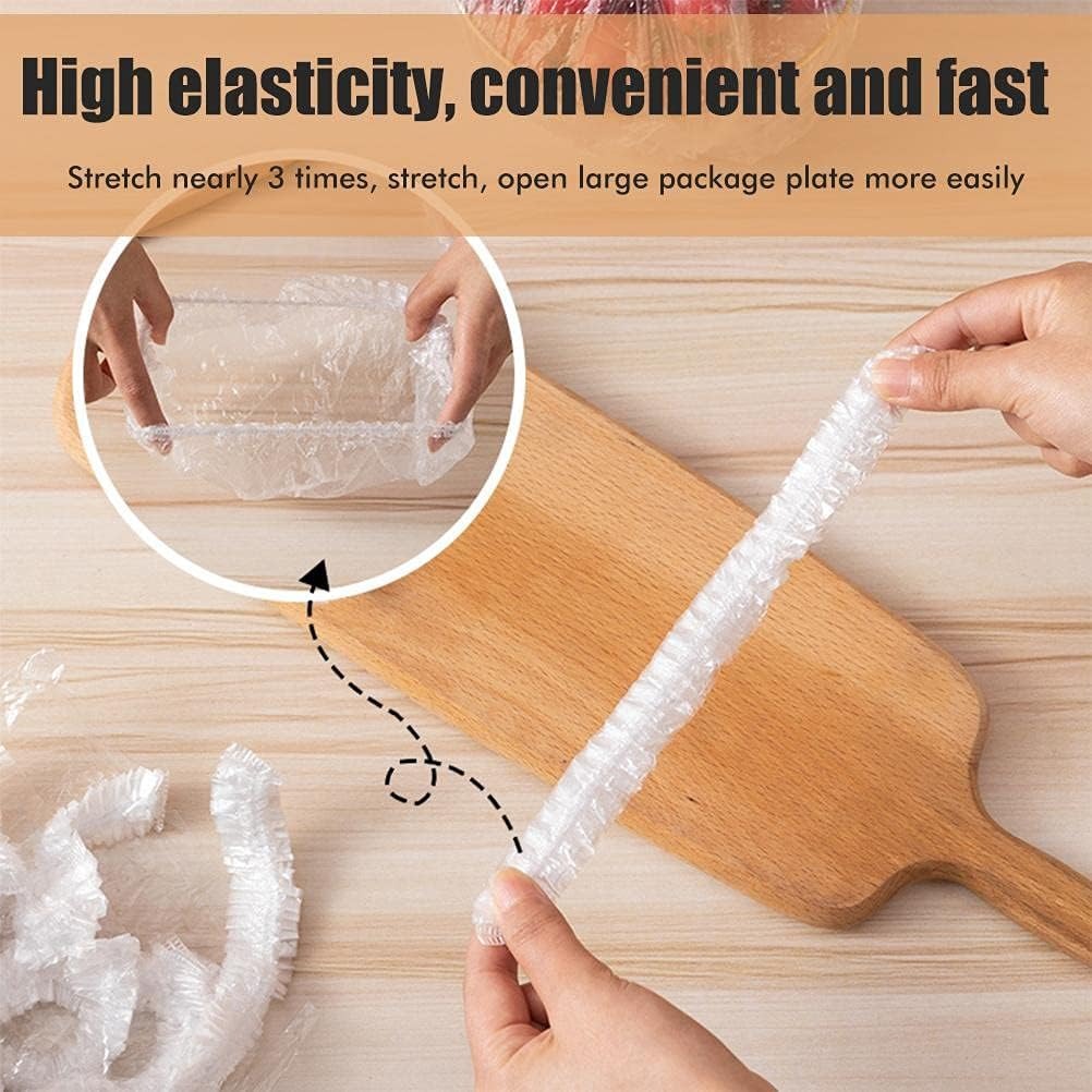 100pcs Disposable Flexible Transparent Plastic Food Storage Bags – Resealable & Multi-Purpose – Food-Grade Fresh-Keeping, Dust & Insect-Proof, Kitchen Accessories