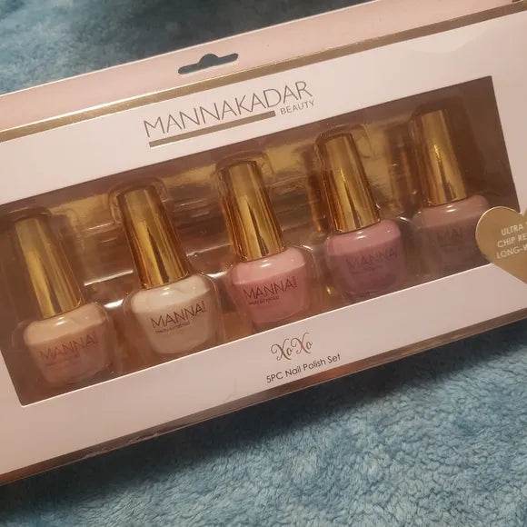 MannaKadar 5pc Nail Polish Set