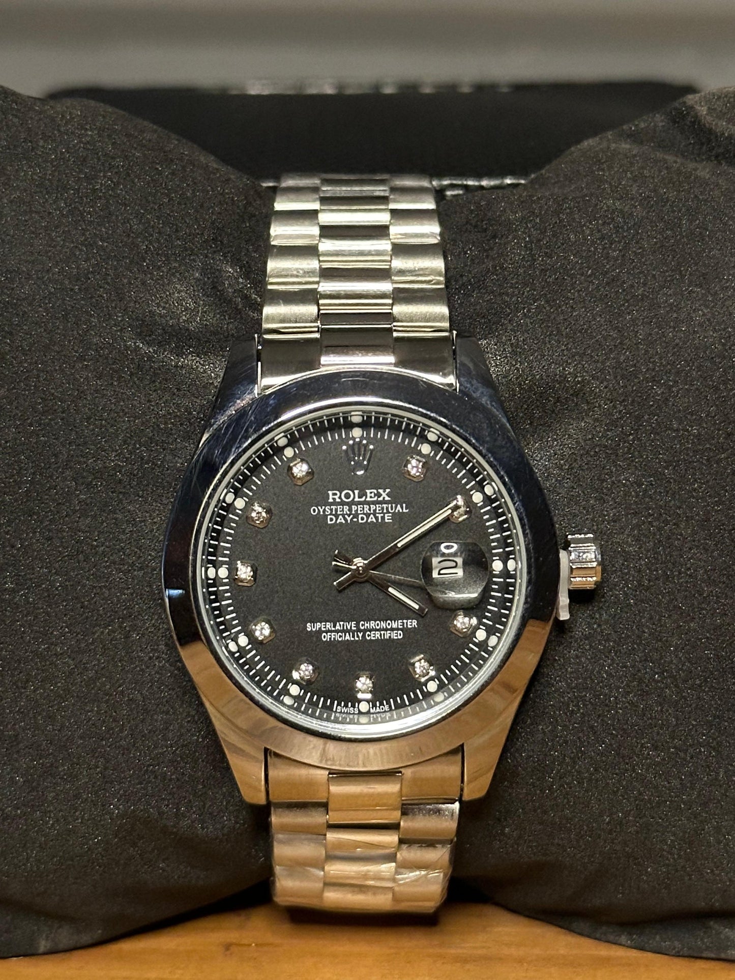 Dial RLX Date – 40mm – Stainless Steel – C-496