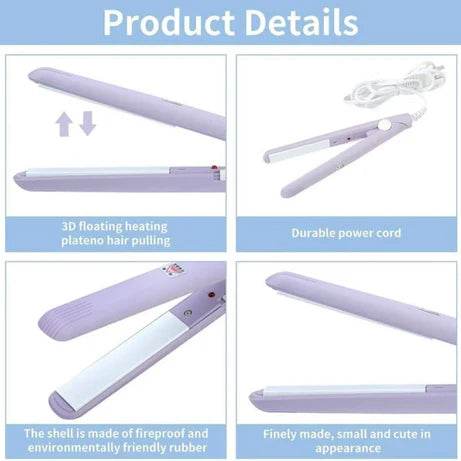 Mini Portable Hair Straightener For Women