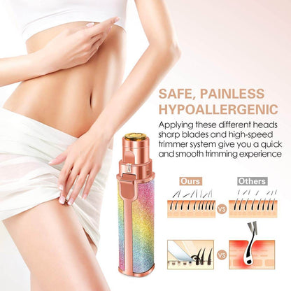 2 In 1 Flawless Eyebrow Hair Remover Stylish & Fashionable Rechargeable